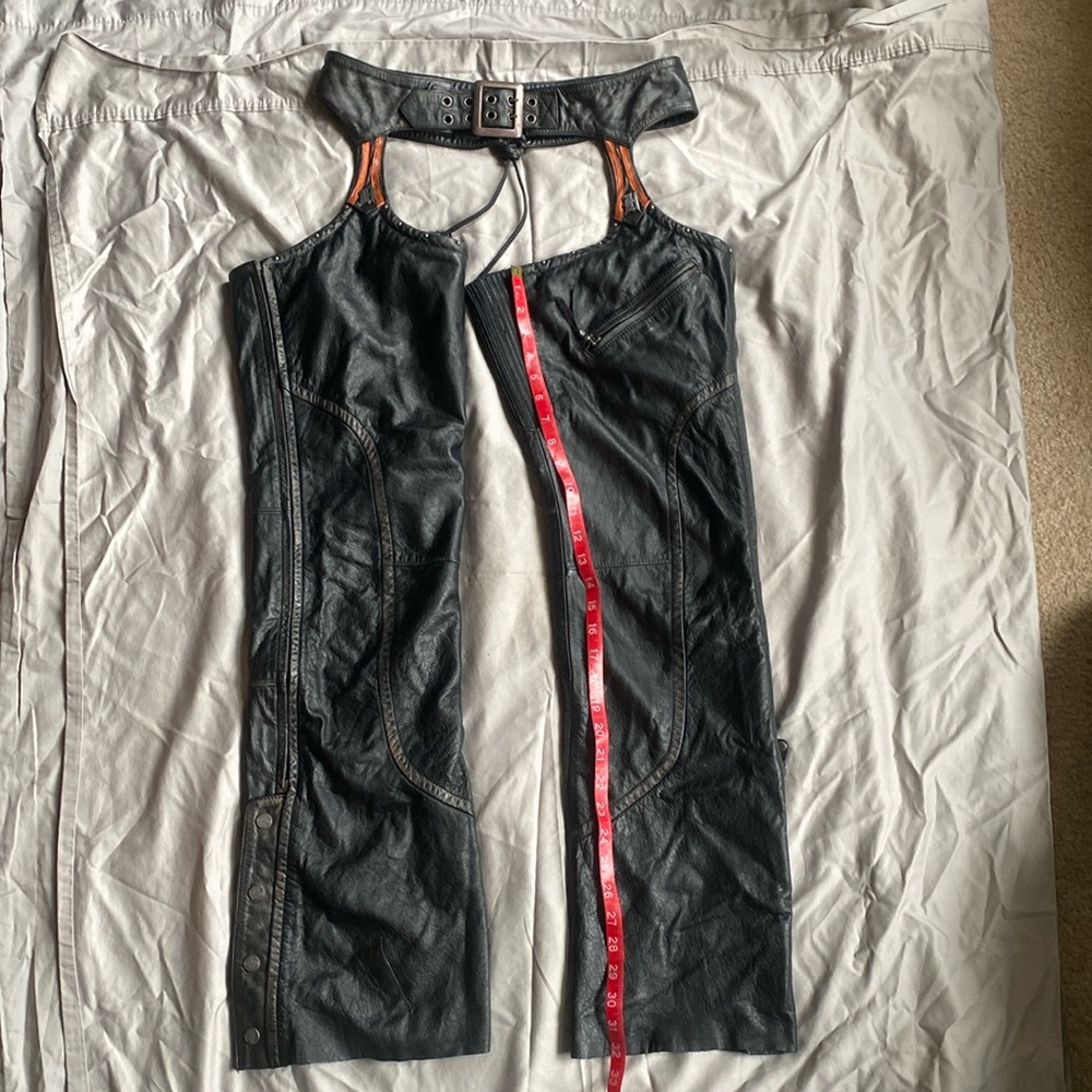 Harley Davidson leather chaps med